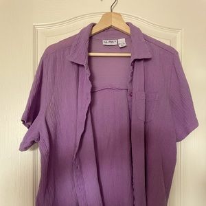 Vicki Wayne’s Retro Beach Button Down Blouse